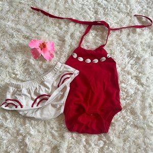 Adorable baby Moana outfit size 6-9 months